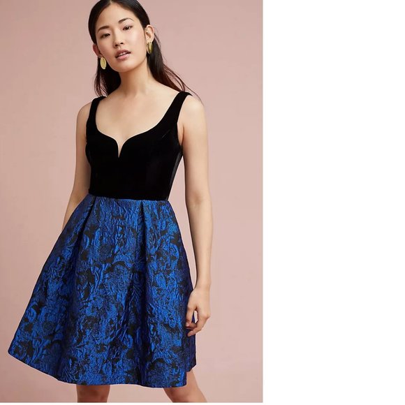 Anthropologie Dresses & Skirts - ANTHROPOLOGIE Velvet & Jacquard Dress
